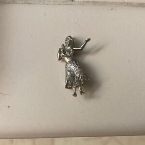Sterling Silver Hula Dancer Pendant